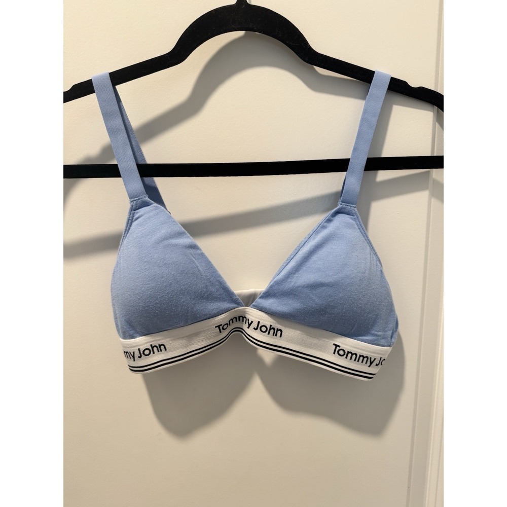 Tommy John Convertible Wireless Bra Sz S Blue